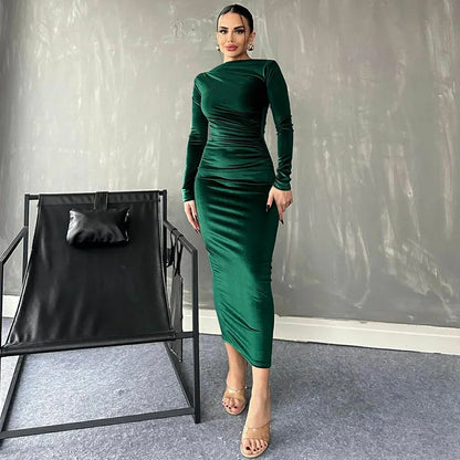 Making Moves Long Sleeve Midi Dress