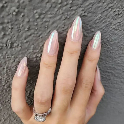 24pcs/Box Long Coffin False Press on Nails