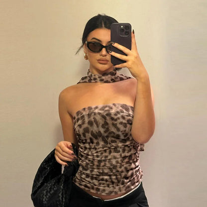 I'm your Leopard Off-Shoulder Top