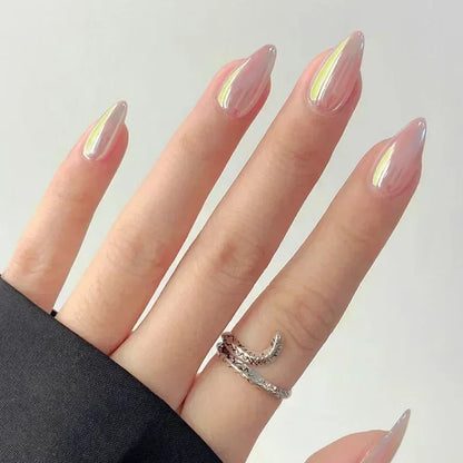 24pcs/Box Long Coffin False Press on Nails