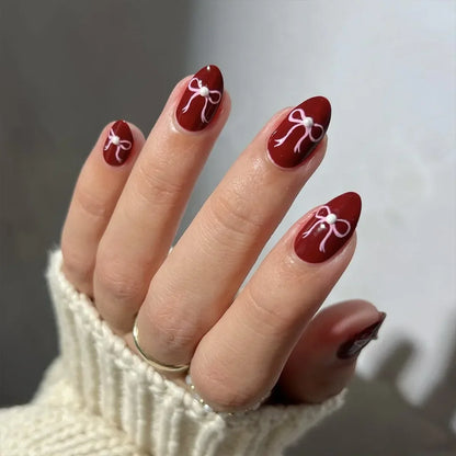24pcs/Box Long Coffin False Press on Nails