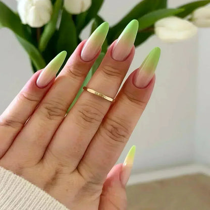 24pcs/Box Long Coffin False Press on Nails