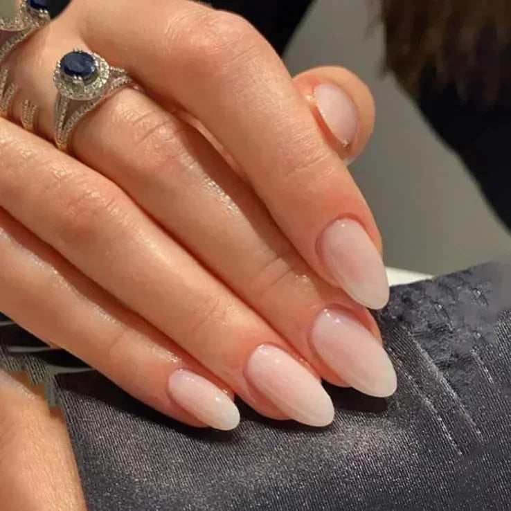 24pcs/Box Long Coffin False Press on Nails