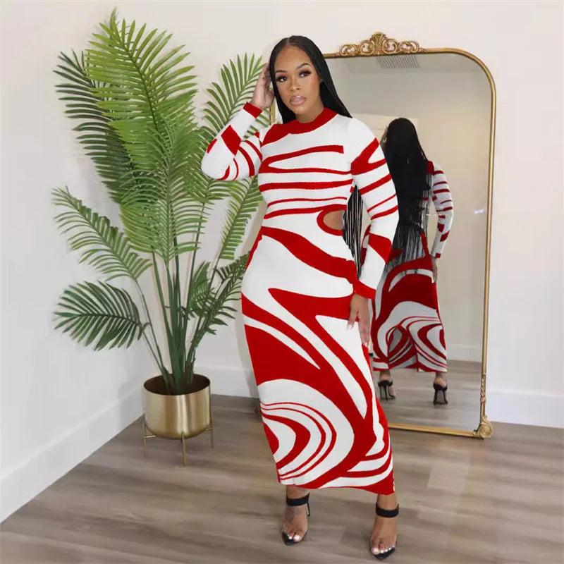 See the Vision Striped Maxi Dress