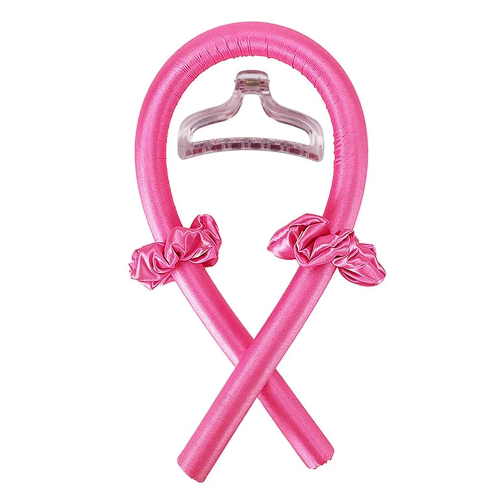 Heatless Curling Rod Headband No Heat Silk Curls Ribbon Hair Rollers Sleeping Soft Headband Lazy Hair Curlers Hair Styling Tools. Overnight Heatless Curling Set with Hair Scrunchies and Clip