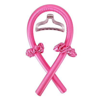 Heatless Curling Rod Headband No Heat Silk Curls Ribbon Hair Rollers Sleeping Soft Headband Lazy Hair Curlers Hair Styling Tools. Overnight Heatless Curling Set with Hair Scrunchies and Clip
