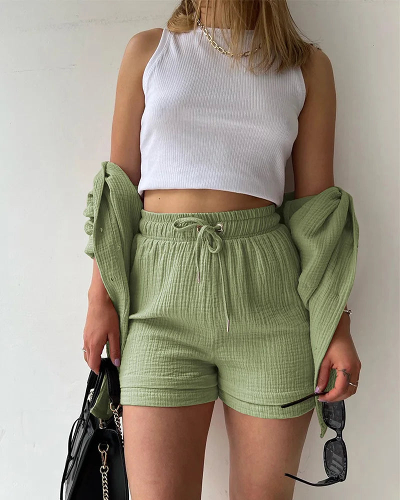 Hot Summer Shorts Set