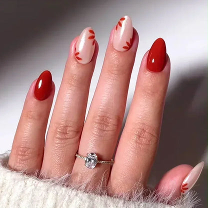 24pcs/Box Long Coffin False Press on Nails