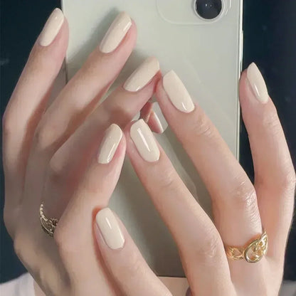 24pcs/Box Long Coffin False Press on Nails
