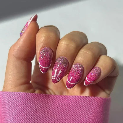 24pcs/Box Long Coffin False Press on Nails