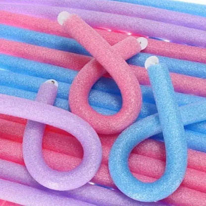 10pcs Flexible Hair Curling Rod Hair Curler Makers Soft Foam Bendy Twist Curls Flexi Rollers Styling Tools Hair Roller No Heat