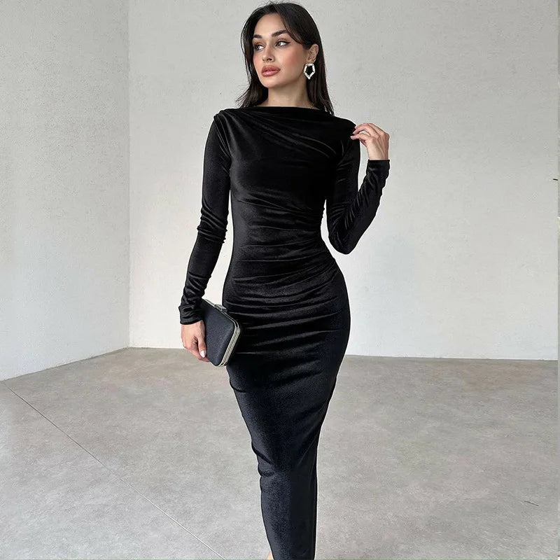 Making Moves Long Sleeve Midi Dress