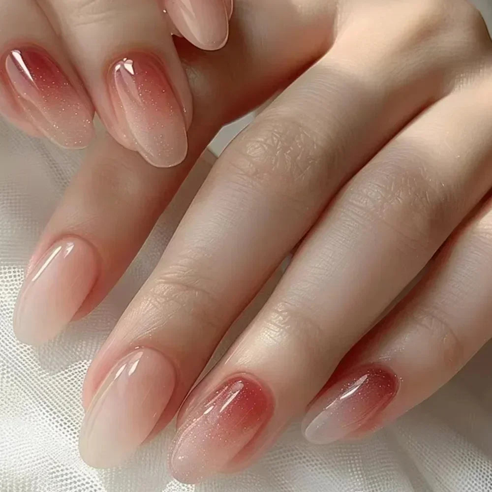 24pcs/Box Long Coffin False Press on Nails