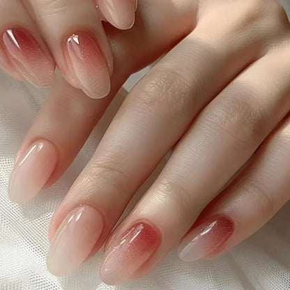 24pcs/Box Long Coffin False Press on Nails