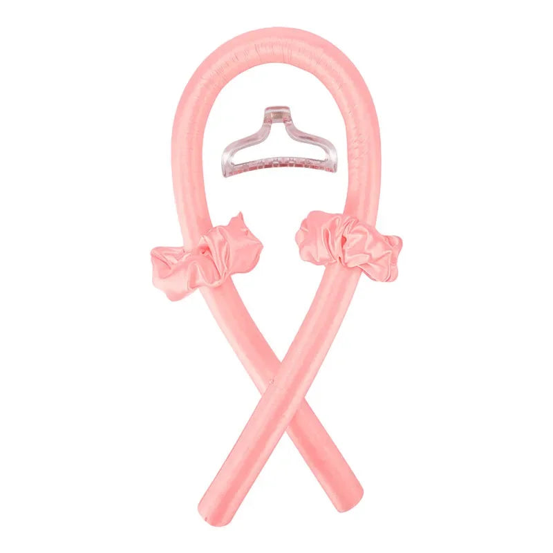 Heatless Curling Rod Headband No Heat Silk Curls Ribbon Hair Rollers Sleeping Soft Headband Lazy Hair Curlers Hair Styling Tools. Overnight Heatless Curling Set with Hair Scrunchies and Clip